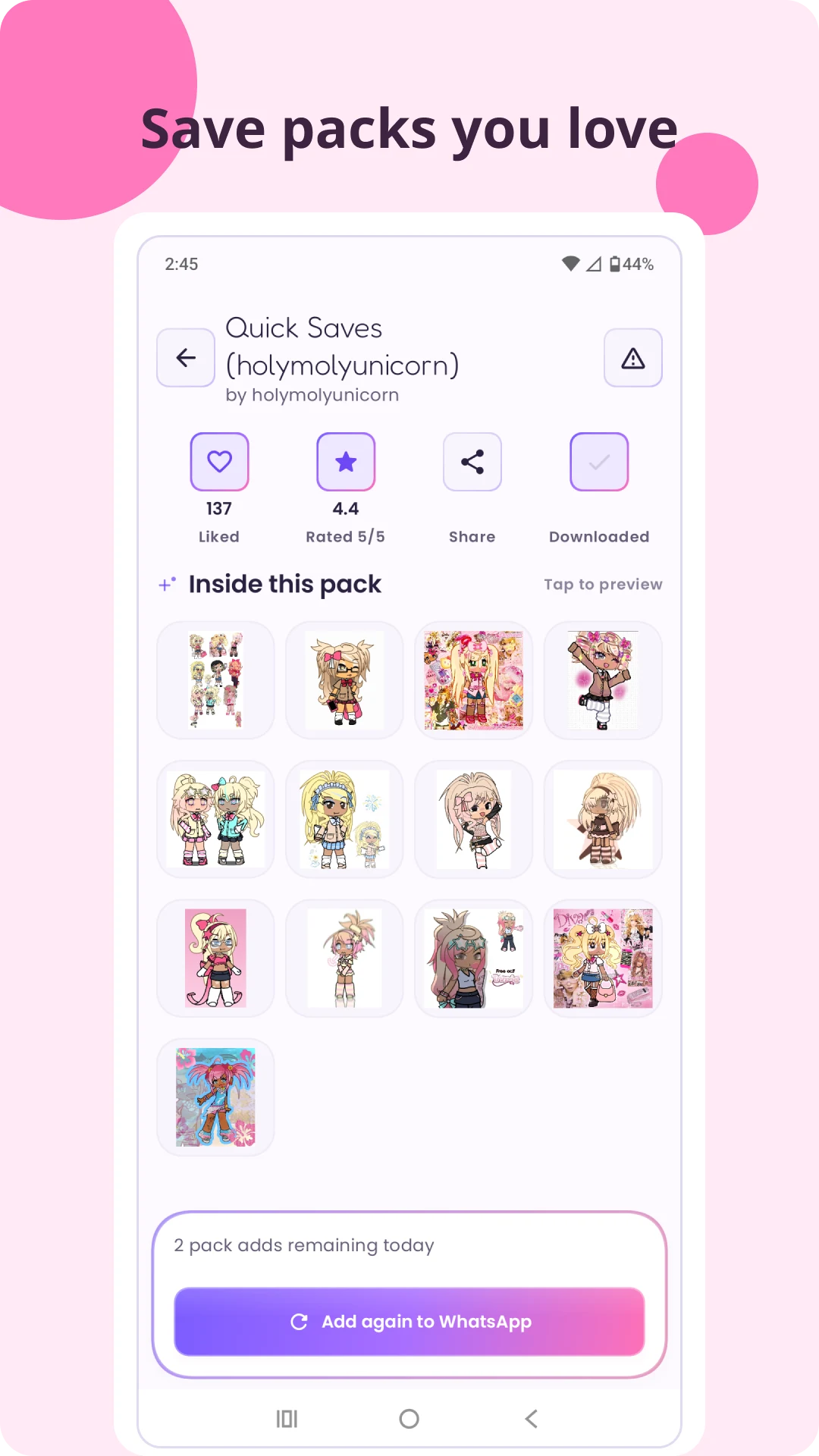 Gacha Stickers: Sticker Maker screenshot
