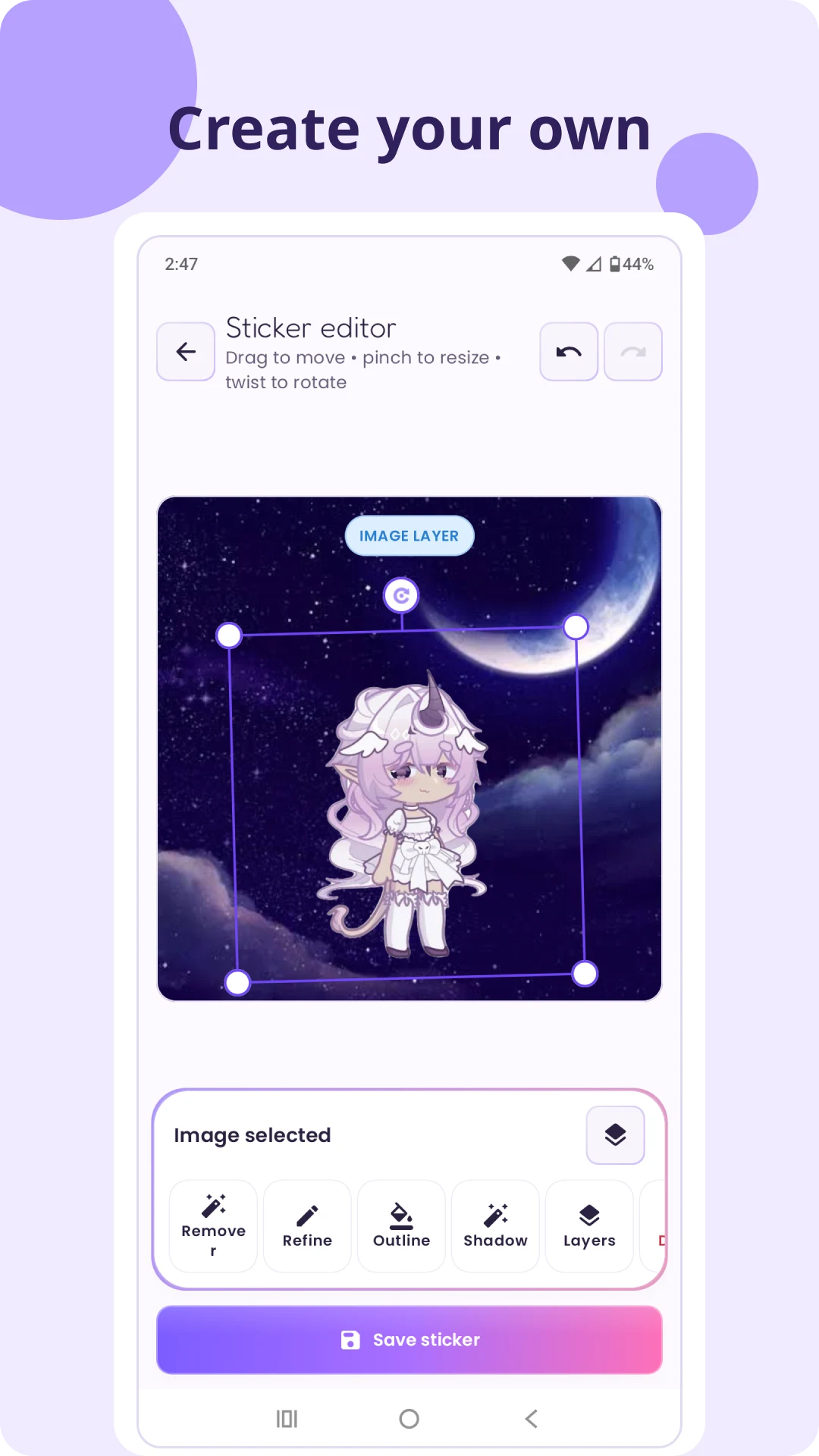 Gacha Stickers: Sticker Maker screenshot