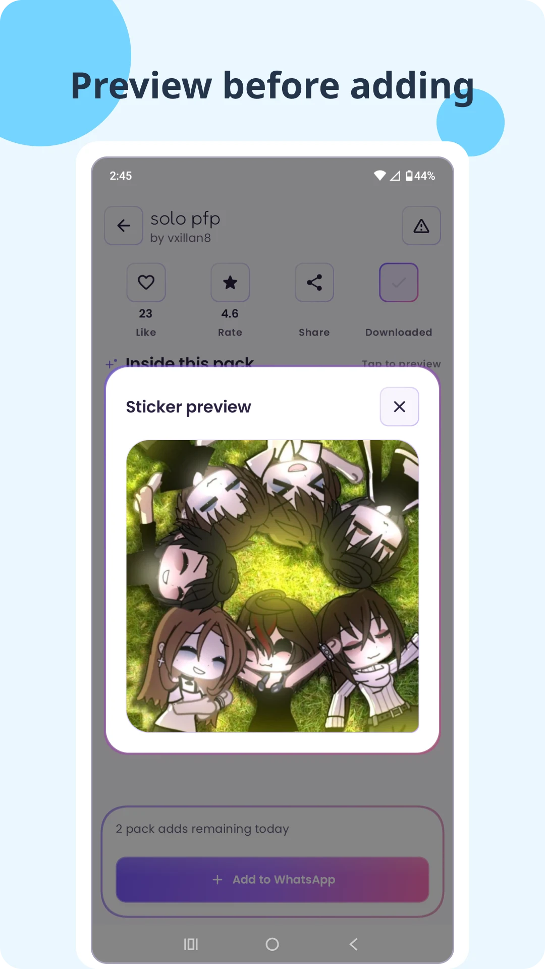Gacha Stickers: Sticker Maker screenshot